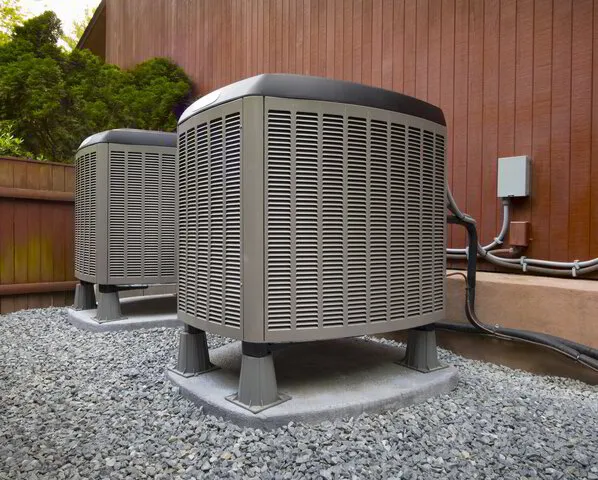 a couple of air conditioning units